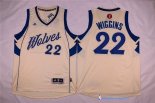 Maillot NBA Pas Cher Noël Minnesota Timberwolves Wiggins 22 Blanc