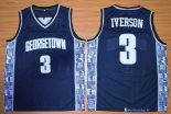 Maillot NCAA Pas Cher Georgetown Hoyas Allen Iverson 3 Bleu