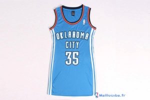 Maillot NBA Pas Cher Oklahoma City Thunder Femme Kevin Durant 35 Bleu