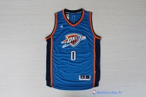 Maillot NBA Pas Cher Noël Oklahoma City Thunder Russell 0 Bleu