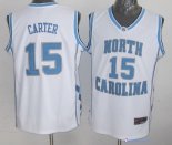 Maillot NCAA Pas Cher North Carolina Vince Carter 15 Blanc