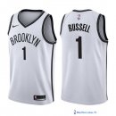 Maillot NBA Pas Cher Brooklyn Nets D'Angelo Russell 1 Blanc Association 2017/18