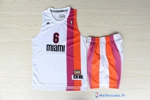 Pantalon NBA Pas Cher Miami Heat Floridians Retro Blanc