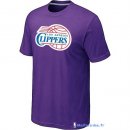 T-Shirt NBA Pas Cher Los Angeles Clippers Pourpre