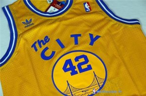 Maillot NBA Pas Cher Golden State Warriors Nathaniel Thurmond 42 City Jaune