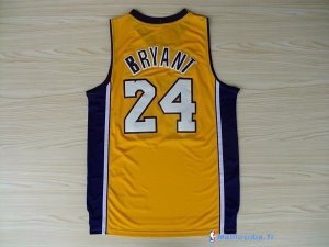 Maillot NBA Pas Cher Los Angeles Lakers Kobe Bryant 24 Jaune