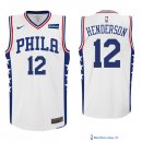 Maillot NBA Pas Cher Philadelphia Sixers T.J. McConnell 12 Blanc 2017/18