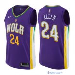 Maillot NBA Pas Cher New Orleans Pelicans Tony Allen 24 Nike Purpura Ville 2017/18