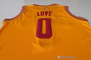 Maillot NBA Pas Cher Cleveland Cavaliers Kevin Love 0 Jaune