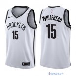 Maillot NBA Pas Cher Brooklyn Nets Isaiah Whitehead 15 Blanc Association 2017/18