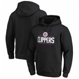 LA Clippers Fanatics Branded Black Primary Team Logo Pullover Hoodie