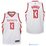 Maillot NBA Pas Cher Houston Rockets Junior James Harden 13 Blanc Association 2017/18