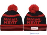 Tricoter un Bonnet NBA 2017 Miami Heat Rouge Noir 1