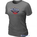 T-Shirt NBA Pas Cher Femme New Orleans Pelicans Gris Fer