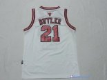 Maillot NBA Pas Cher Chicago Bulls Junior Jimmy Butler 21 Blanc