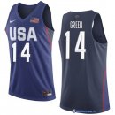 Maillot NBA Pas Cher USA 2016 Draymond Green 14 Bleu