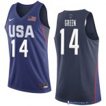 Maillot NBA Pas Cher USA 2016 Draymond Green 14 Bleu