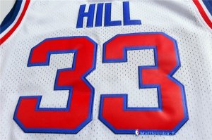 Maillot NBA Pas Cher Detroit Pistons Grant Hill 33 Retro Blanc