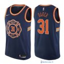 Maillot NBA Pas Cher New York Knicks Ron Baker 31 Nike Bleu Ville 2017/18