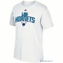 T-Shirt NBA Pas Cher Charlotte Hornets Blanc 01