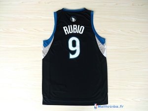 Maillot NBA Pas Cher Minnesota Timberwolves Ricky Rubio 9 Noir