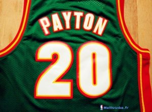 Maillot NBA Pas Cher Seattle Supersonics Gary Payton 20 Retro Vert
