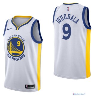 Maillot NBA Pas Cher Golden State Warriors Andre Iguodala 9 Blanc Statement 2017/18