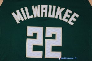 Maillot NBA Pas Cher Milwaukee Bucks Khris Middleton 22 Vert