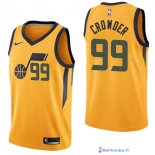 Maillot NBA Pas Cher Utah Jazz Jae Crowder 99 Jaune Statement 2017/18