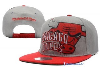 Bonnet NBA Chicago Bulls 2016 Rouge Gris
