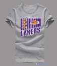 T-Shirt NBA Pas Cher Los Angeles Lakers Gris 2