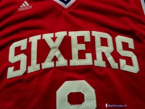 Maillot NBA Pas Cher Philadelphia Sixers Julius Erving 8 Rouge