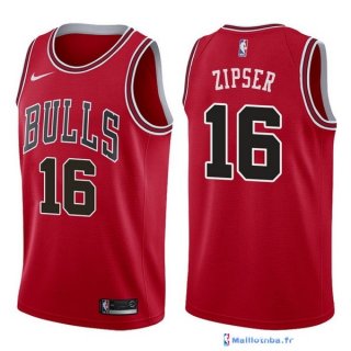 Maillot NBA Pas Cher Chicago Bulls Paul Zipser 16 Rouge Icon 2017/18