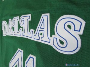 Maillot NBA Pas Cher Dallas Mavericks Dirk Nowitzki 41 Vert