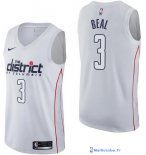 Maillot NBA Pas Cher Washington Wizards Bradley Beal 3 Nike Blanc Ville 2017/18