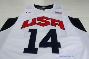 Maillot NBA Pas Cher USA 2012 Anthony Davis 14 Blanc