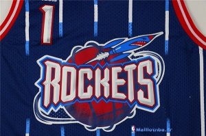 Maillot NBA Pas Cher Houston Rockets Tracy McGrady 1 Retro Bleu