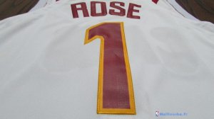 Maillot NBA Pas Cher Cleveland Cavaliers Derrick Rose 1 Blanc 2017/18