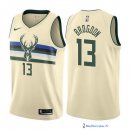 Maillot NBA Pas Cher Milwaukee Bucks Malcolm Brogdon 13 Nike Crema Ville 2017/18