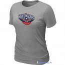 T-Shirt NBA Pas Cher Femme New Orleans Pelicans Gris