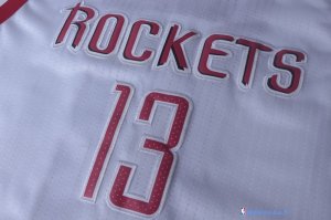 Maillot NBA Pas Cher Houston Rockets James Harden 13 Blanc Association 2017/18