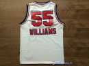 Maillot NBA Pas Cher Sacramento Kings Jason Williams 55 Retro Blanc