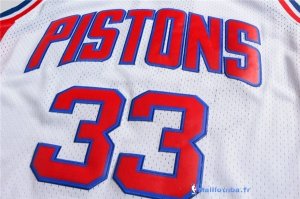 Maillot NBA Pas Cher Detroit Pistons Grant Hill 33 Retro Blanc