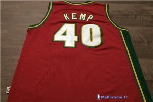 Maillot NBA Pas Cher Seattle Supersonics Shawn Kemp 40 Retro Rouge