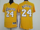 Maillot NBA Pas Cher Los Angeles Lakers Kobe Bryant 24 Jaune MC