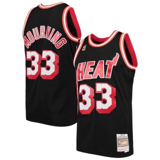 Miami Heat Alonzo Mourning Mitchell & Ness Black 1996-97 Hardwood Classics Swingman Player Jersey