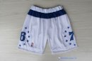 Pantalon NBA Pas Cher Philadelphia Sixers Retro Blanc