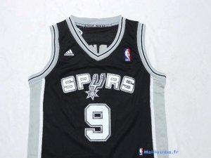 Maillot NBA Pas Cher San Antonio Spurs Junior Tony Parker 9 Noir