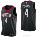 Maillot NBA Pas Cher Houston Rockets P.J. Tucker 4 Noir Statement 2017/18