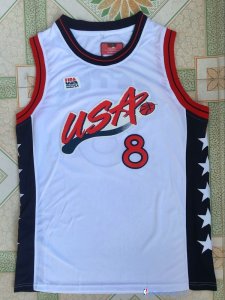 Maillot NBA Pas Cher USA 1996 David Robinson 8 Blanc